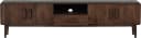 WOOOD Lowboard Liya Massivmangoholz Braun Abgerundete Ecken Bild 5