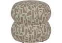 WOOOD Sitzhocker Anic Sand mit Muster Webstoff Bild 2