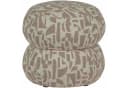 WOOOD Sitzhocker Anic Sand mit Muster Webstoff Bild 3