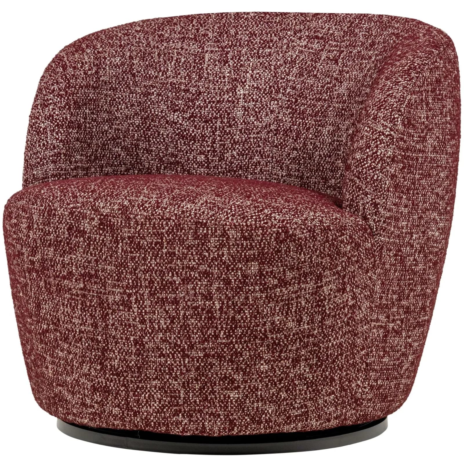 Cocktailsessel Serra Bordeaux Dunkelrot Stoff