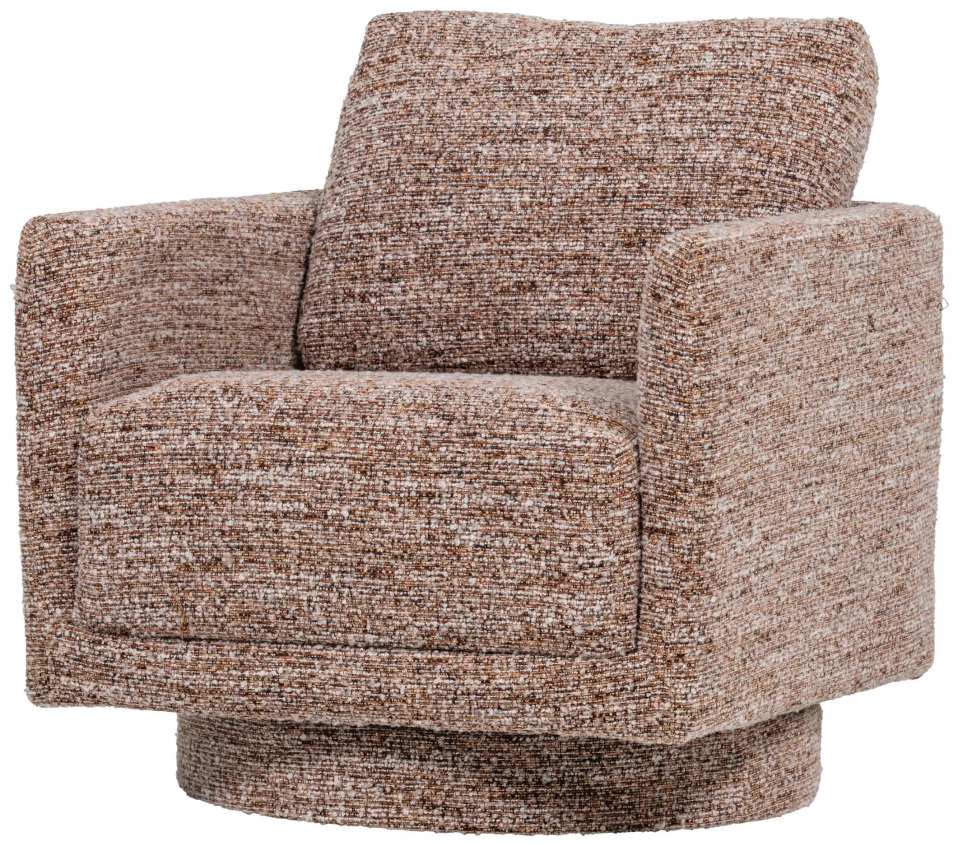 Cocktailsessel Oska Braun - Moderner Stoff-Sessel