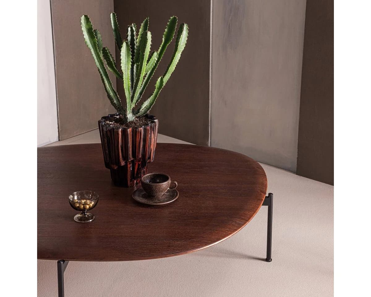 WOOOD Couchtisch Kota Braun MDF & Holzfurnier Modernes Design - Bild 3