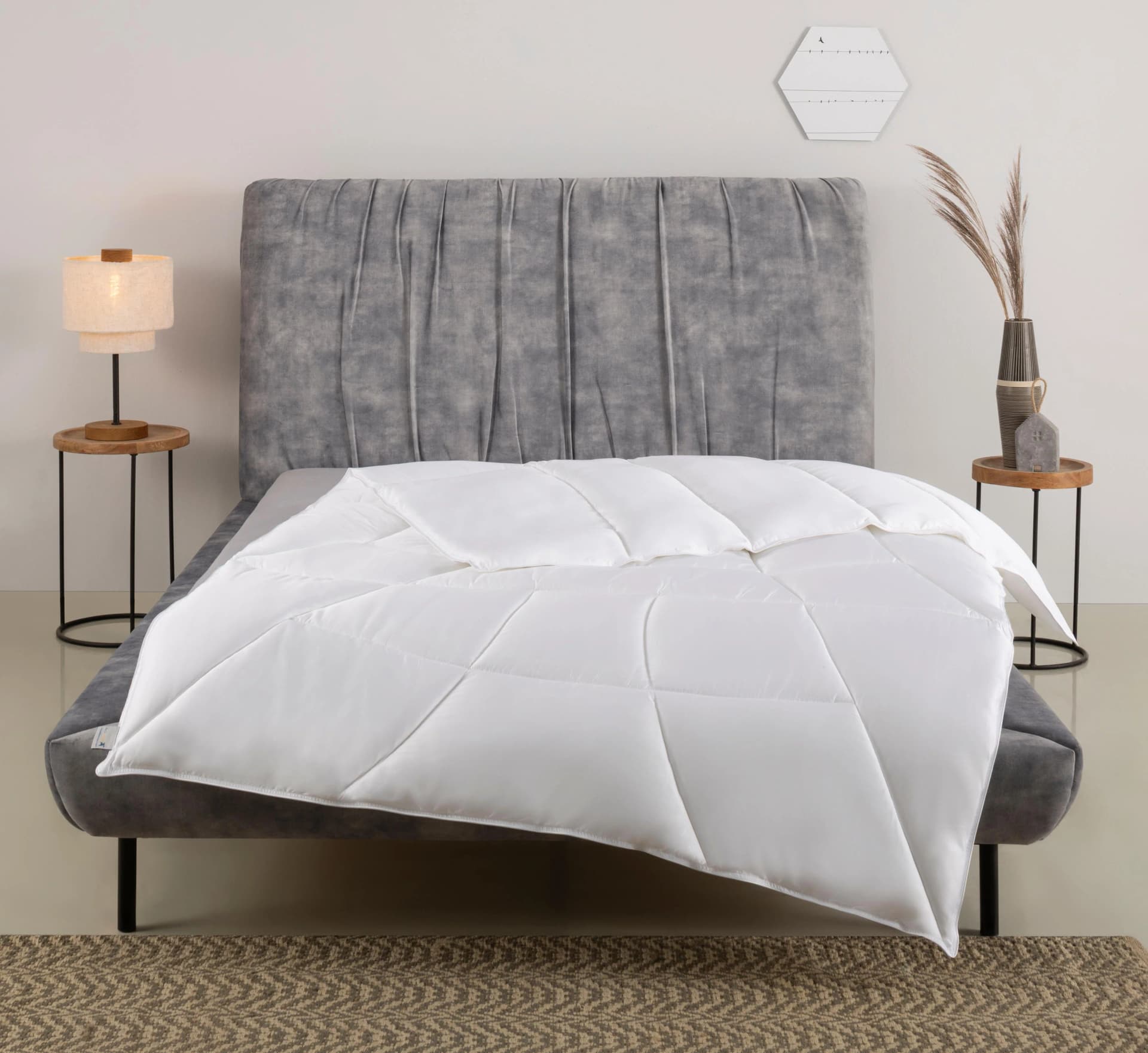 OTTO HOME Lotus Kunstfaserbettdecke 4-Jahreszeiten Weiß Lyocell-Polyester