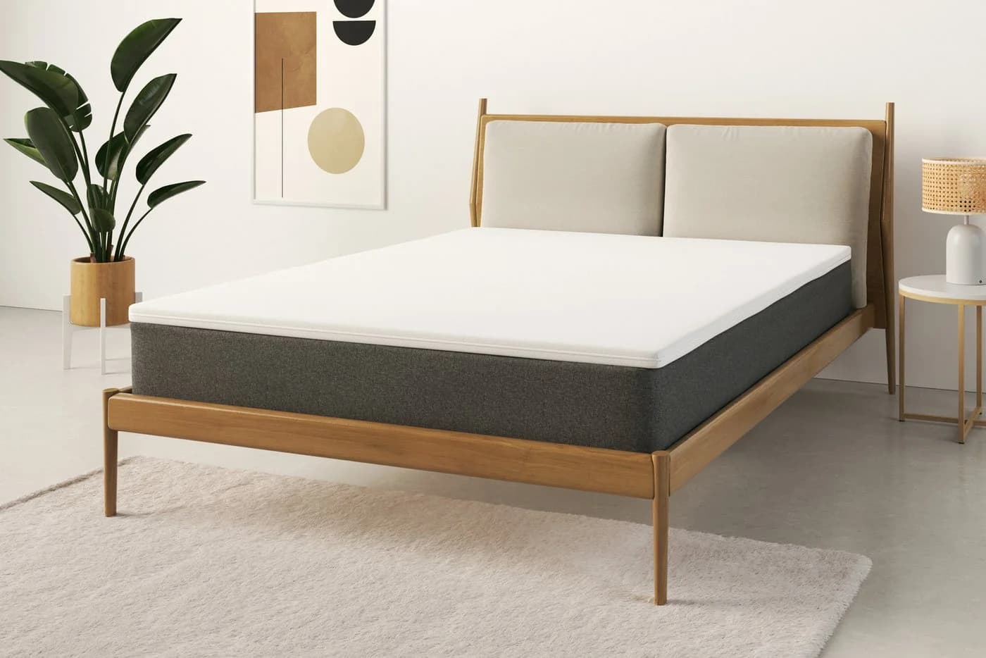 OTTO HOME Queens Visco-Topper Weiß TENCEL™ Bezug