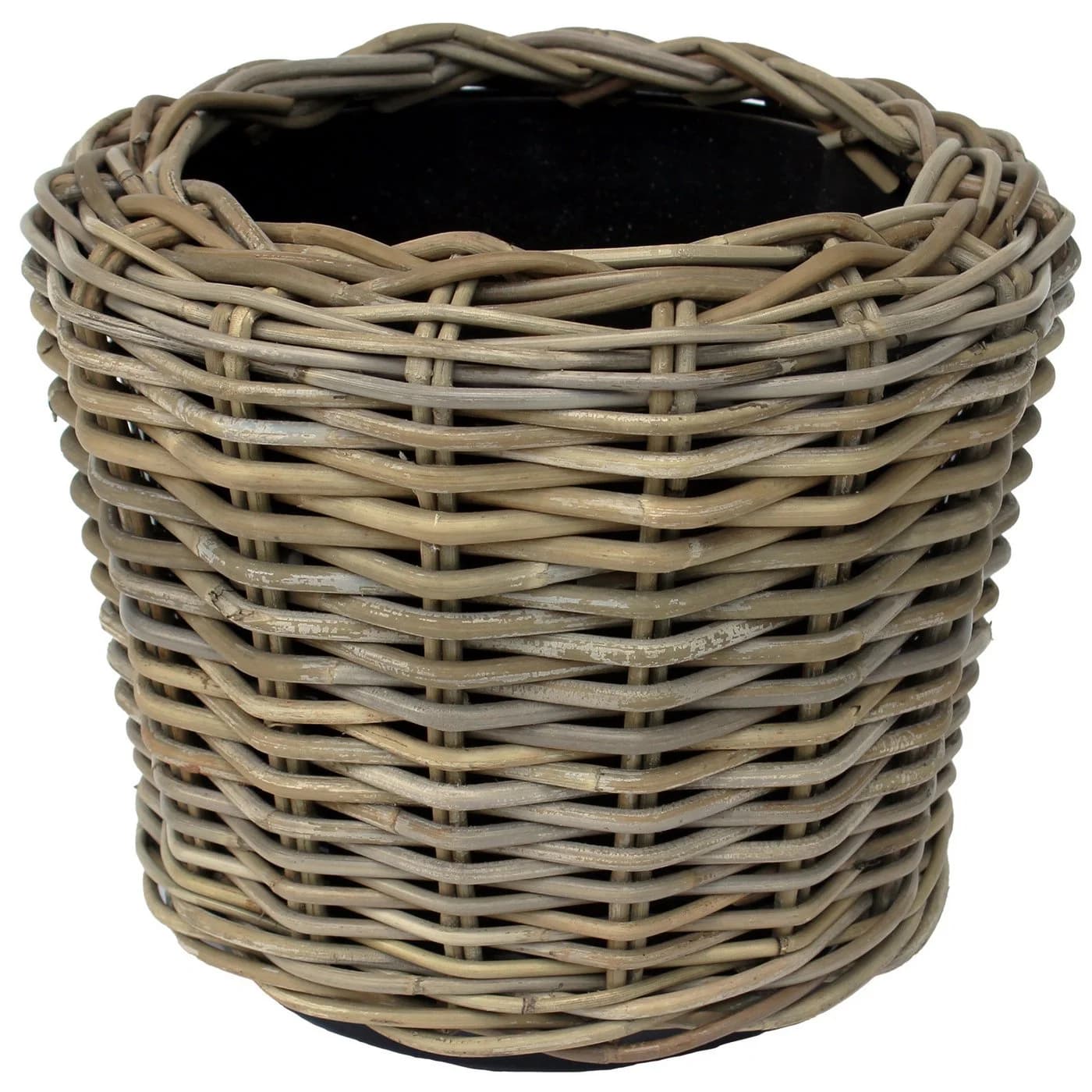 Van der Leeden Blumentopf Rattan 34x30cm mit Kunststoffeimer - Bild 2