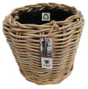 Van der Leeden Blumentopf Rattan 34x30cm mit Kunststoffeimer Bild 5