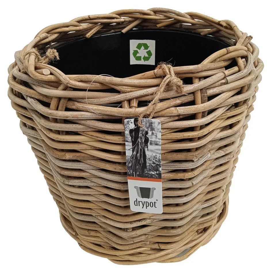 Van der Leeden Blumentopf Rattan 34x30cm mit Kunststoffeimer - Bild 5