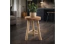 Van der Leeden Blumenhocker Teakholz Braun Handmade Unikat Bild 1