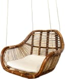Van der Leeden Hängesessel Rattan Dunkelbraun mit Aufhängung Bild 1