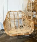 Van der Leeden Hängesessel Rattan Hellbraun mit Aufhängung Bild 4