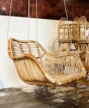 Van der Leeden Hängesessel Rattan Hellbraun mit Aufhängung Bild 5