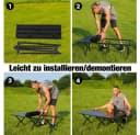 CITYSPORTS Falttisch Camping Schwarz Klappbar 120x60cm Bild 3