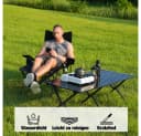 CITYSPORTS Falttisch Camping Schwarz Klappbar 120x60cm Bild 4