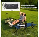 CITYSPORTS Falttisch Camping Schwarz Klappbar 120x60cm Bild 5