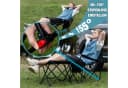 CITYSPORTS Campingstuhl Faltbar mit Fußablage Schwarz Bild 1