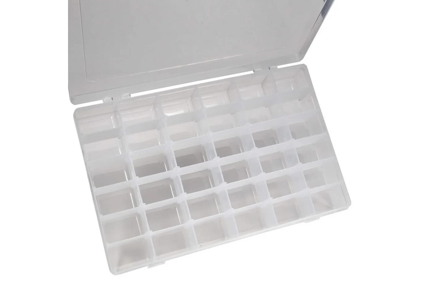 Work plus Sortierbox Transparent 36 Fächer Verstellbare Trennwände