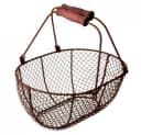 esschert design Dekokorb Gartenhelfer Drahtkorb antikbraun Bild 2