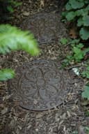 esschert design Outdoor-Bodenplatte Trittplatte Gartenfliese SS8 Gusseisen Bild 1