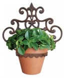esschert design Blumentopfhalter Wandhalterung braun-patiniert Gusseisen Bild 1