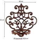 esschert design Blumentopfhalter Wandhalterung braun-patiniert Gusseisen Bild 2