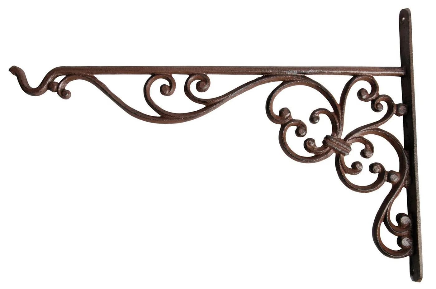 Esschert Design Wandhaken XL Gusseisen Antik-Braun