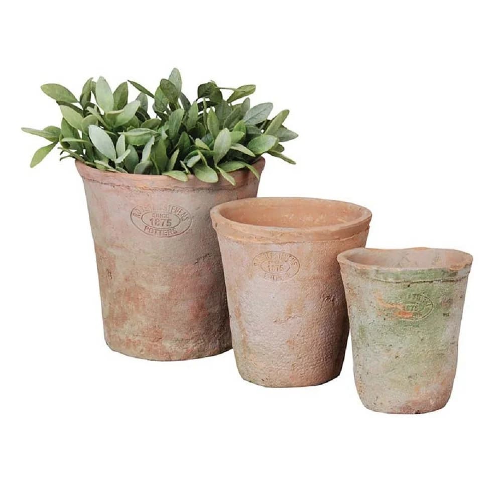 esschert design Blumentopf Terracotta 3er Set Rustikale Pflanzgefäße - Bild 2
