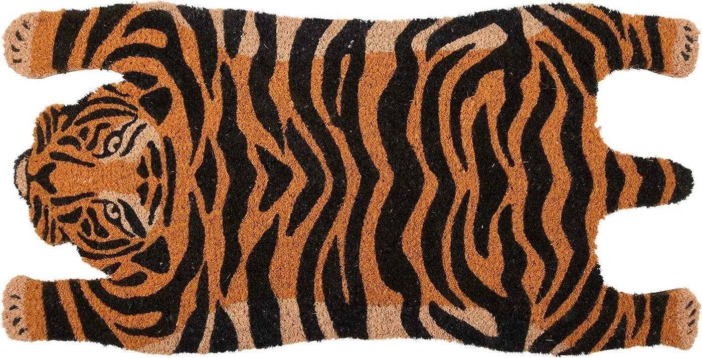 Esschert Design Fußmatte Tiger Kokosfaser Orange Schwarz - Bild 2