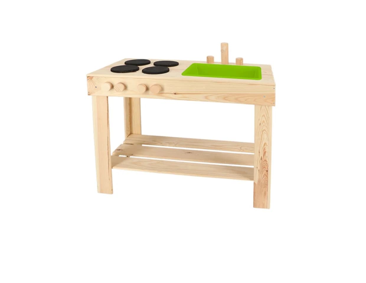 Kinder Matschküche Kiefernholz Kochfeld Spüle Esschert Design - Bild 2