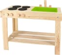 Kinder Matschküche Kiefernholz Kochfeld Spüle Esschert Design Bild 4