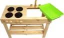 Kinder Matschküche Kiefernholz Kochfeld Spüle Esschert Design Bild 5