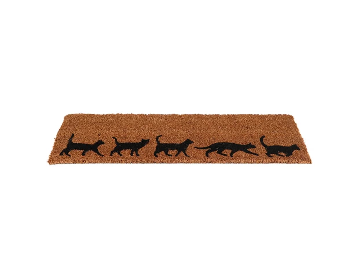 esschert design Fußmatte Katze Kokosfaser Naturfarben