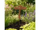 esschert design Gartenstecker Pilz Weichstahl Rost Bild 1