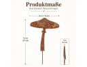 esschert design Gartenstecker Pilz Weichstahl Rost Bild 5