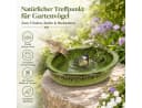 esschert design Vogeltränke Keramik oval mit Frosch grün Bild 1