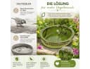 esschert design Vogeltränke Keramik oval mit Frosch grün Bild 5