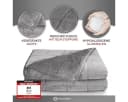 HEIMWERT Gewichtsdecke 8kg Therapiedecke Polyester 120x180cm Bild 4
