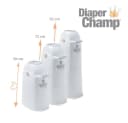Diaper Champ Regular Windeleimer Weiß Kunststoff Bild 4
