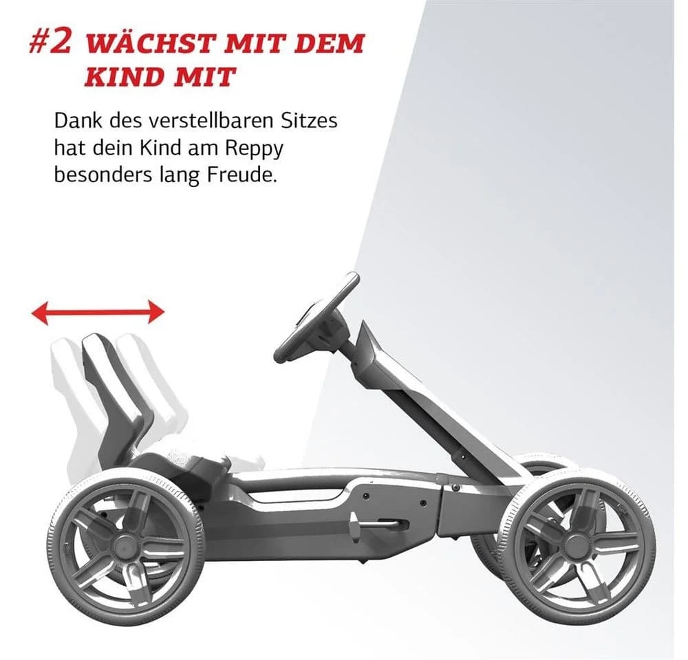 BERG Reppy Roadster Go-Kart mit Soundbox Blau/Schwarz - Bild 4