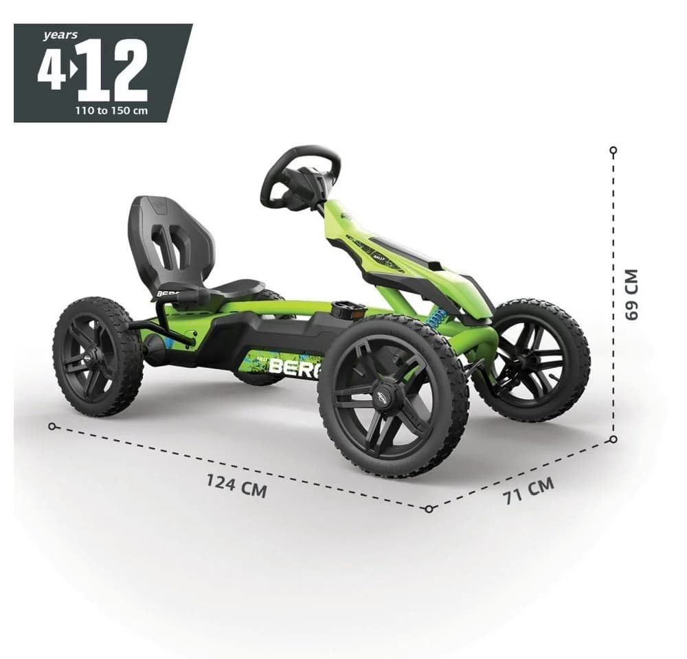 BERG Go-Kart Rally 2.0 DRT Grün für Kinder ab 4 Jahren - Bild 4