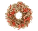 Viana Trockenblumen Deko Kranz Orange Creme Ø25cm Bild 2
