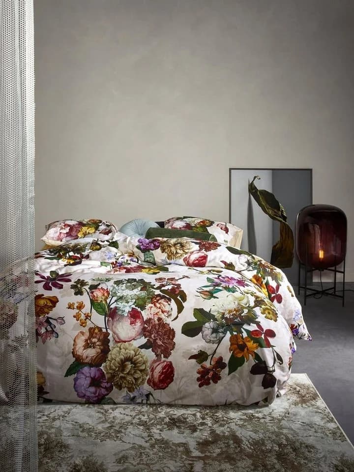 Essenza Bettwäsche Fleur 2-teilig Satin Floral Rosa Gelb