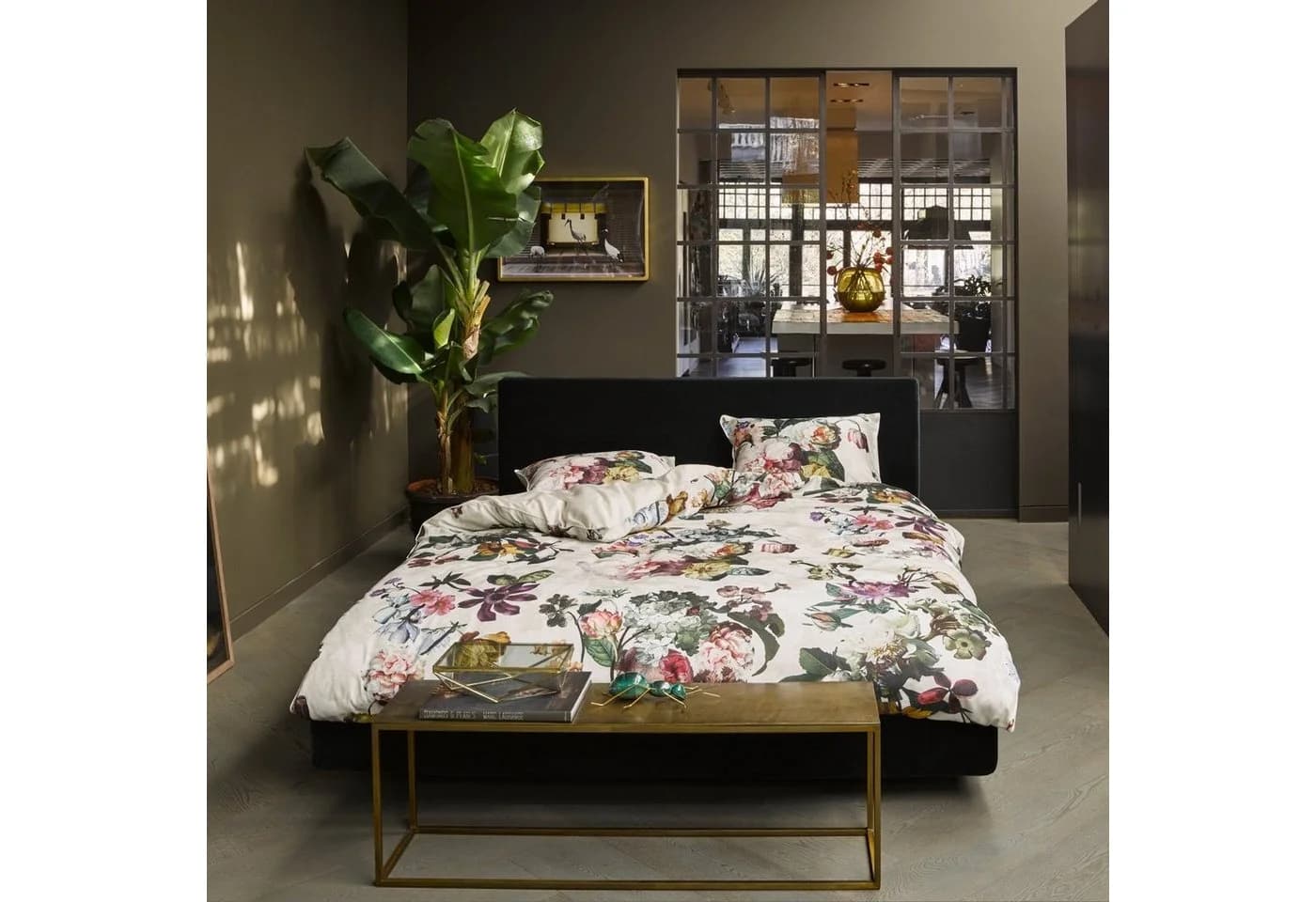 Essenza Bettwäsche Fleur Ecru Satin 2-teilig Geblümt