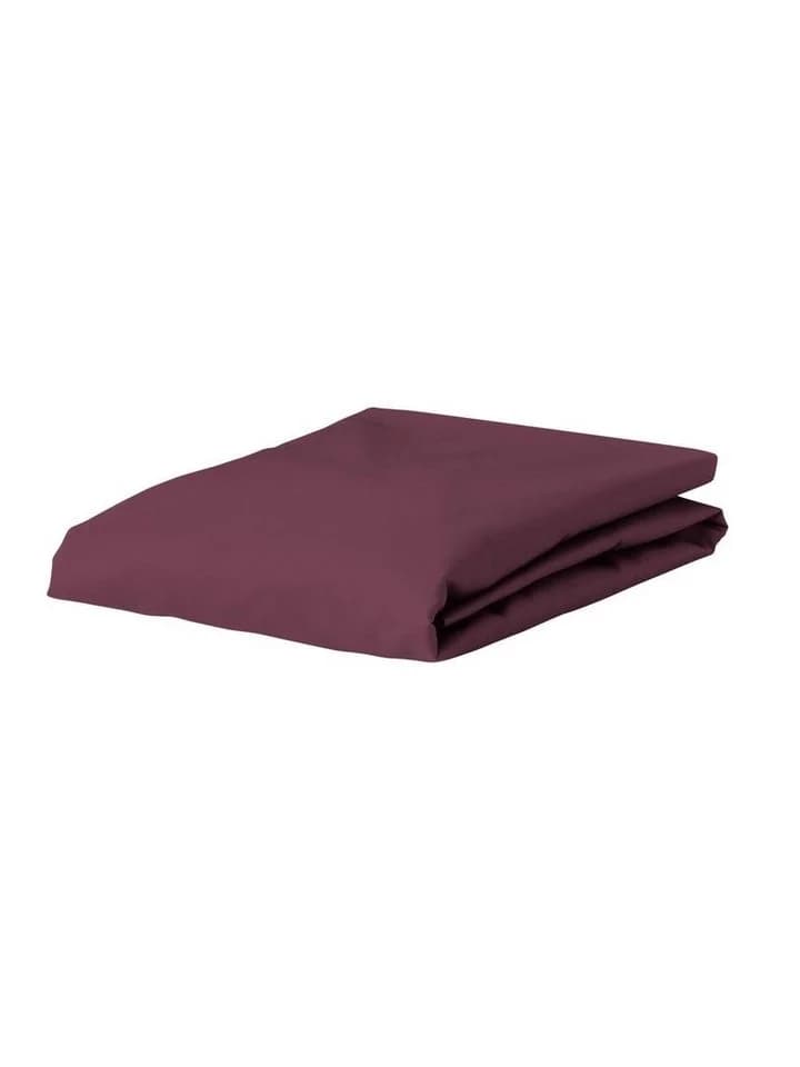 Essenza Spannbettlaken Premium Percale Uni Marsala - Bild 2