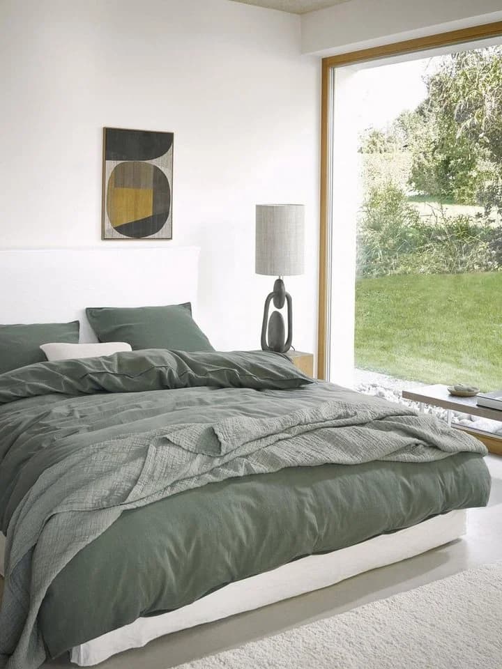 Marc O'Polo Home Bettwäsche Senja Renforce 2-teilig Grün