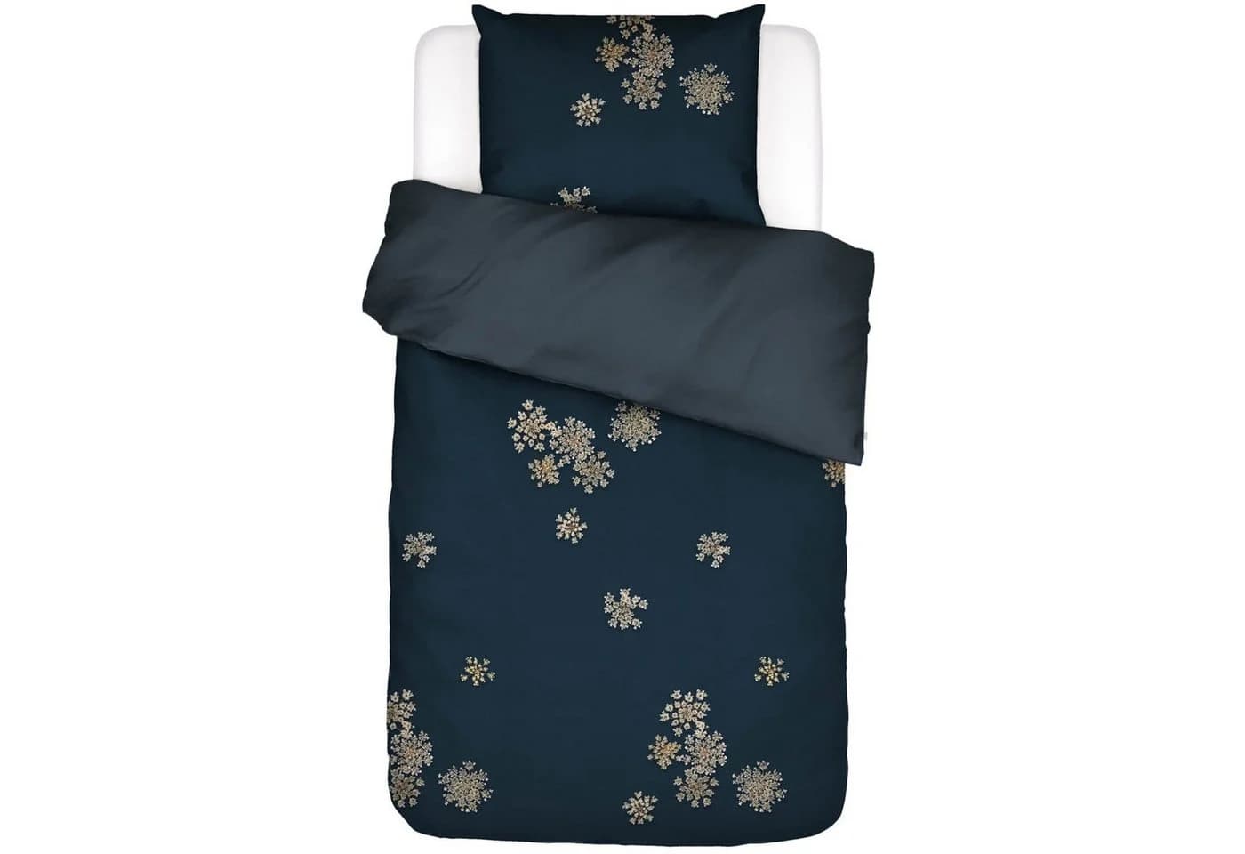 Essenza Bettwäsche Lauren Indigo Blue Satin 2-teilig Floral - Bild 2