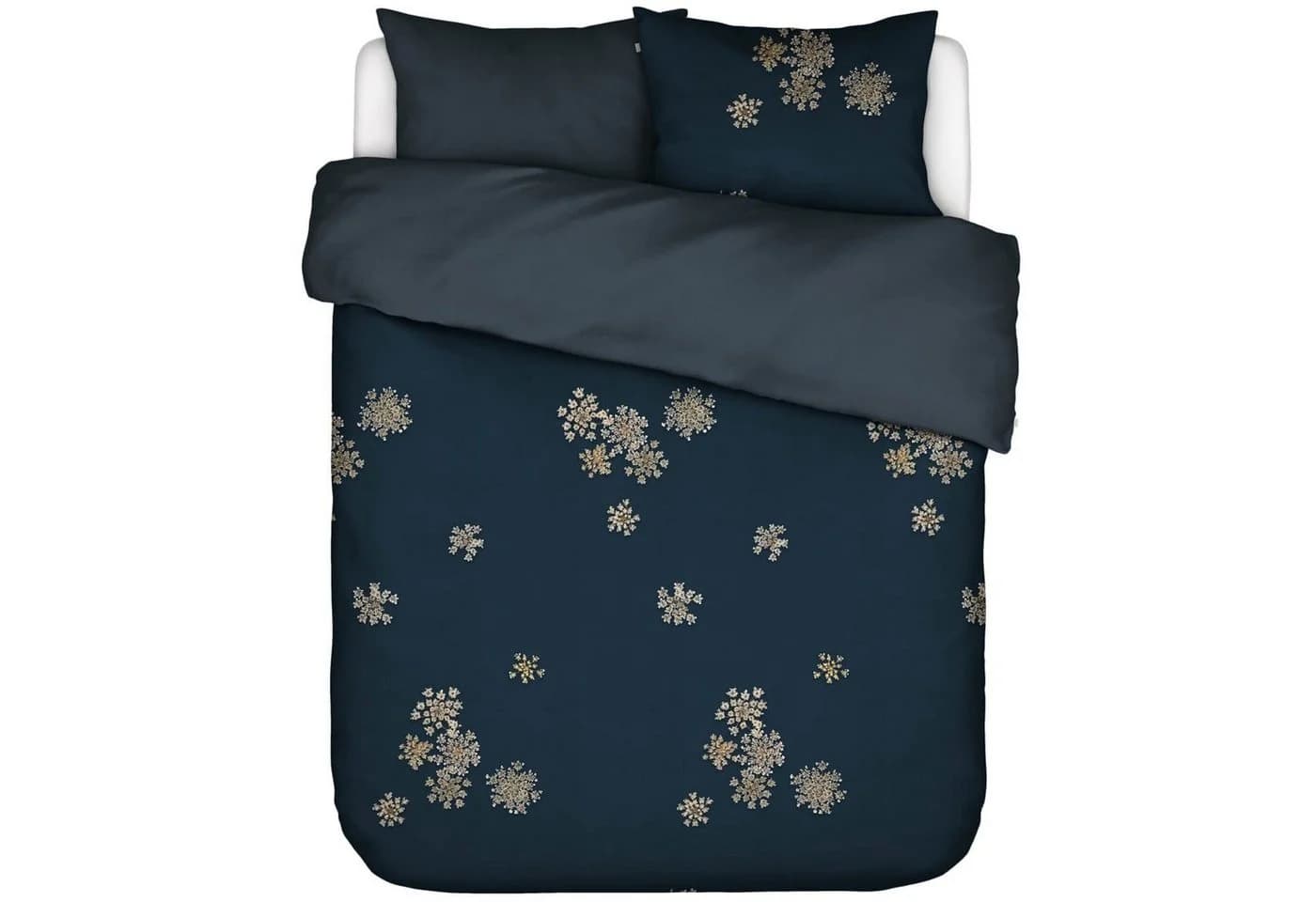 Essenza Bettwäsche Lauren Indigo Blue Satin 2-teilig Floral - Bild 4