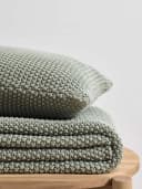Marc O'Polo Home Dekokissen Nordic Knit Grün Nachhaltige Baumwolle Bild 1