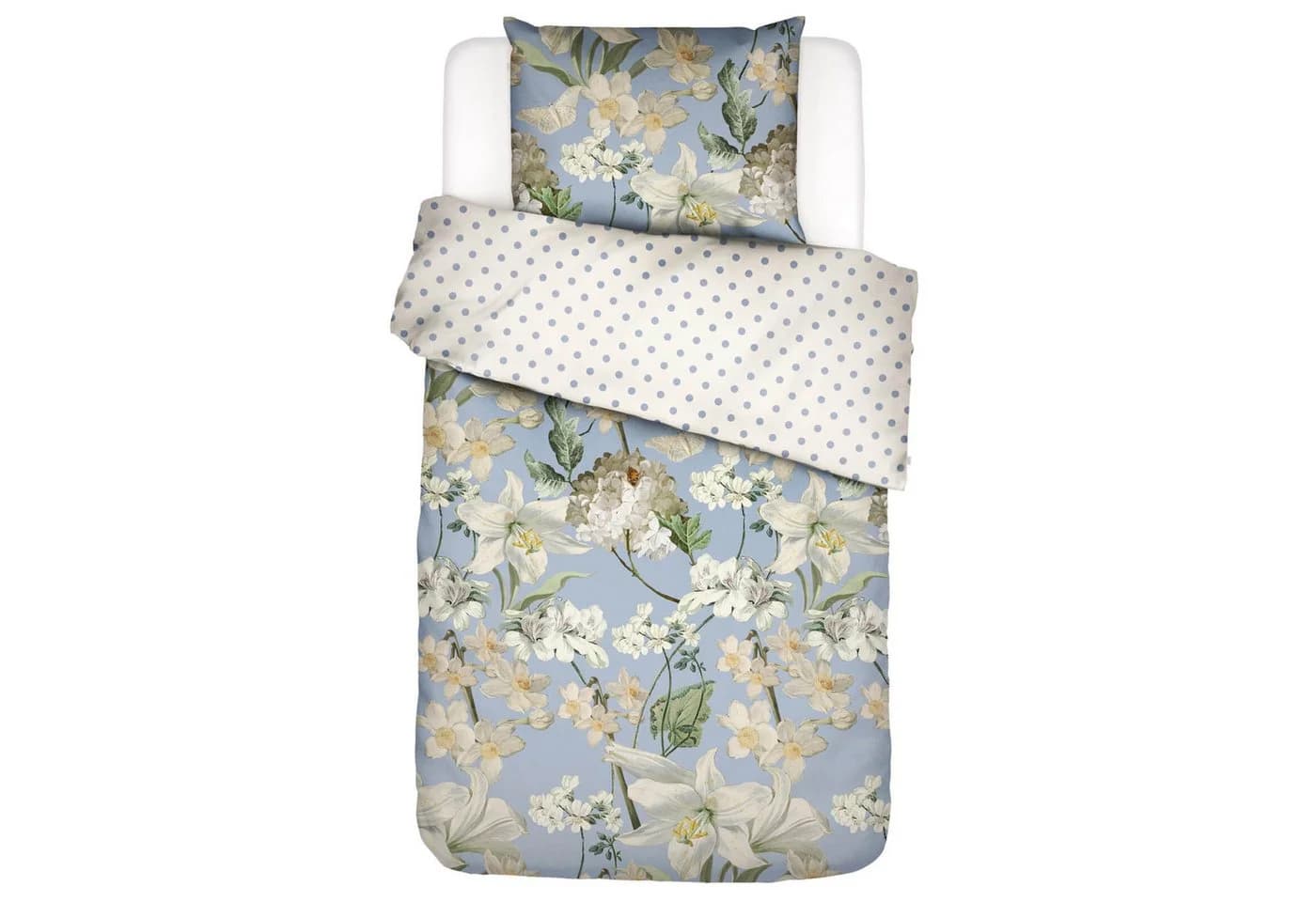 Essenza Wendebettwäsche Rosalee Satin Floral Blau - Bild 2