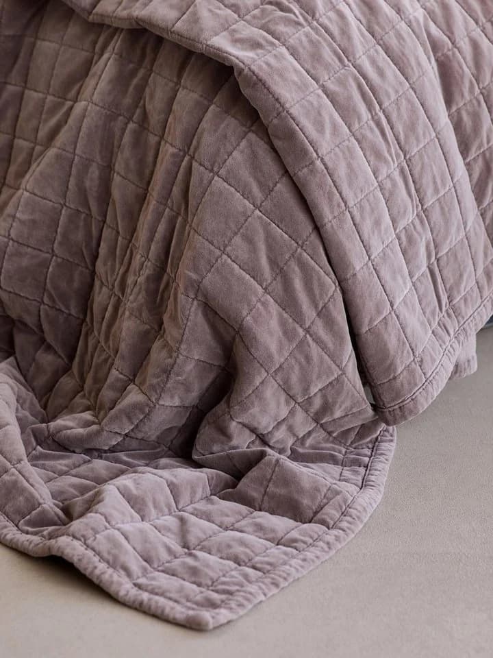 ESSENZA Plaid Julia aus Baumwollsamt, Rosa, Karomuster - Bild 5