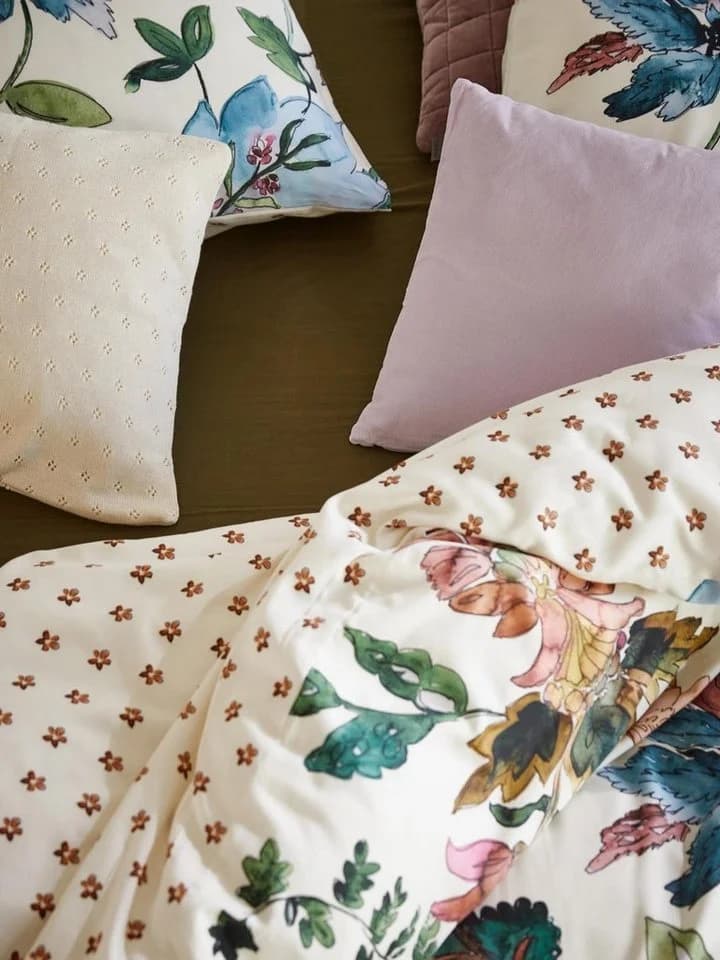Essenza Dekokissen Knitted Ajour Weiß Nachhaltige Baumwolle Strickoptik